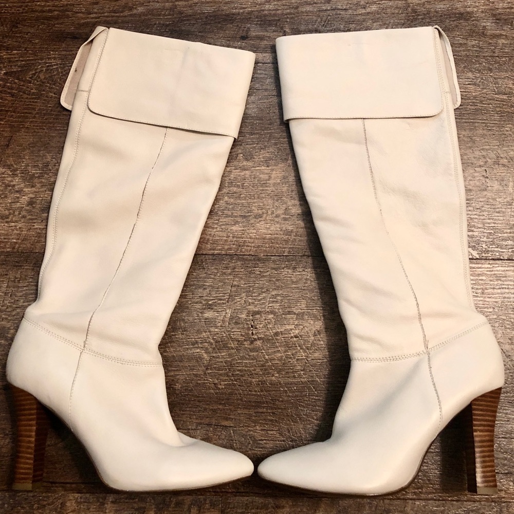 Steve Madden Knee High Slouch Leather Boots